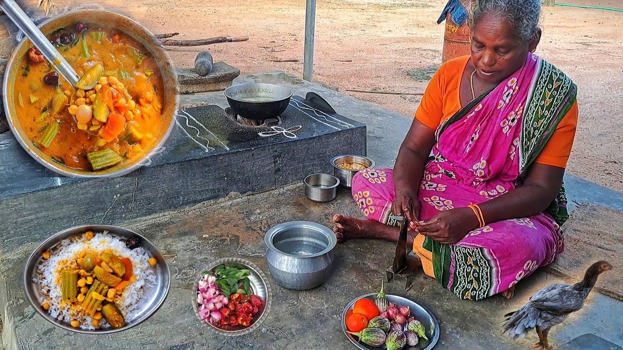 Bengalgram sambar recipe in chettinad style | Kondakkadalai sambar