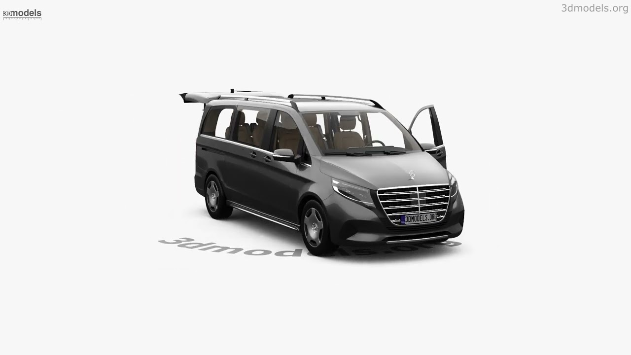 Mercedes-Benz V-class Exclusive Line with HQ interior 2024 3D model by 3DModels.org