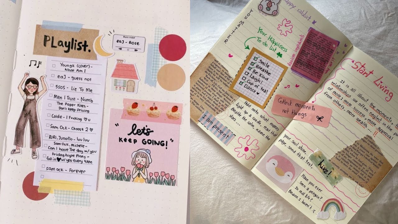 25 Creative journal Ideas and diary ideas |  You will love to make them yours