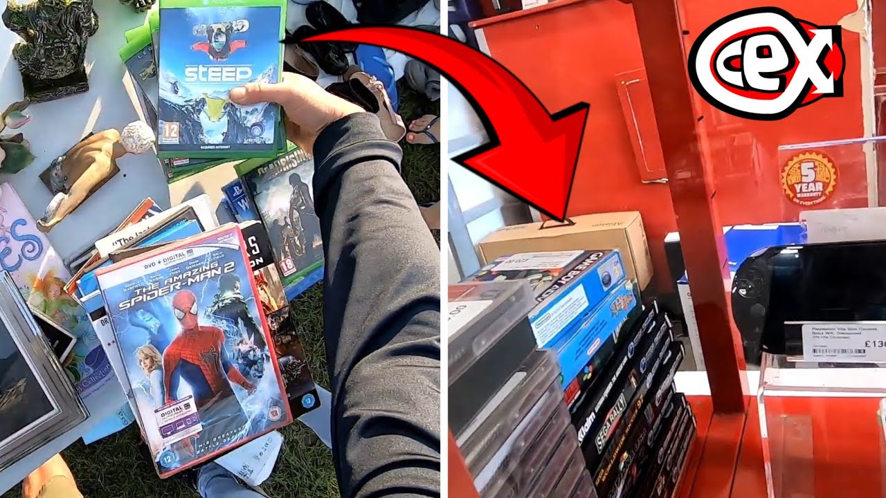 Trading Car Boot Finds for HIDDEN Retro in CeX!
