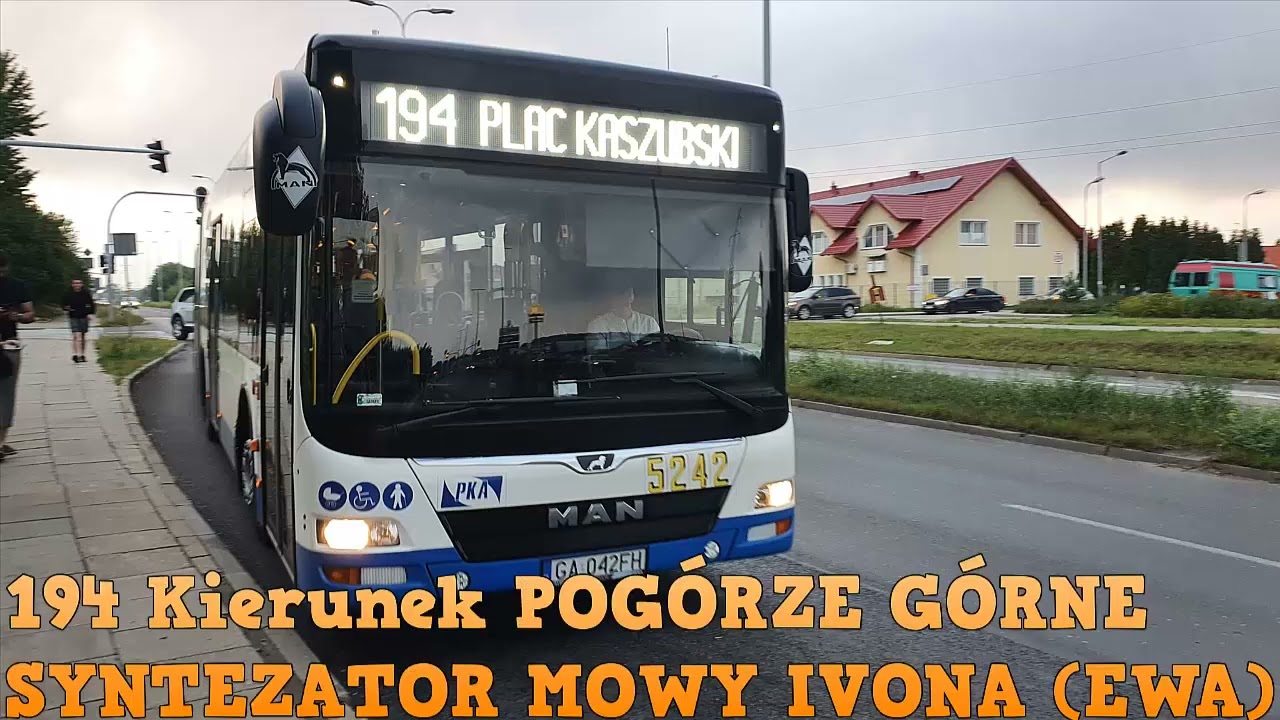 LINIA 194  POGÓRZE GÓRNE  LEKTOR SYNTEZATOR MOWY IVONA
