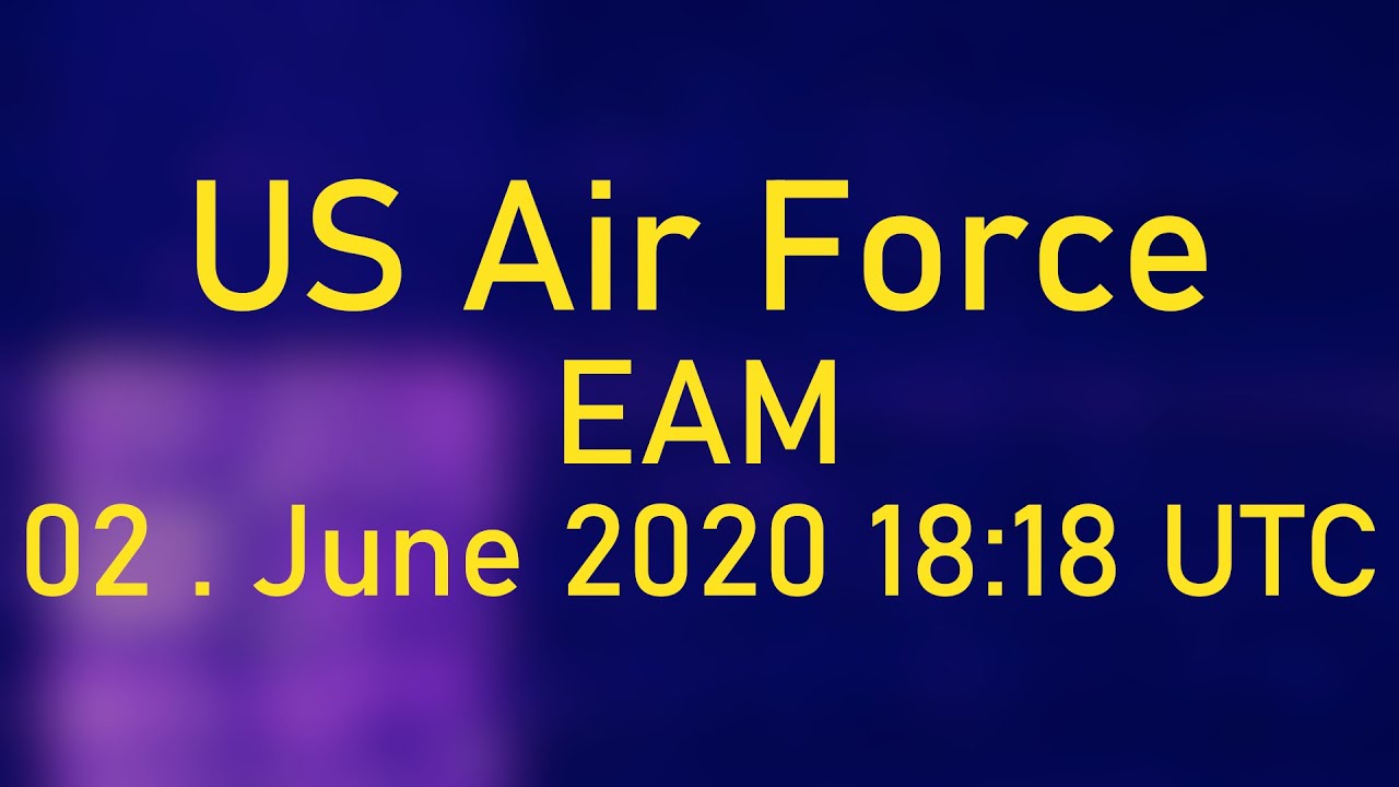 [US Air Force 8992KHz] Emergency Action Message; 2. June 2020, 18:18 UTC