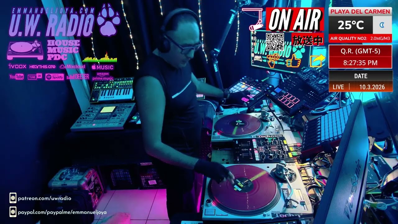 HOUSE & TECH LIVE MIX - 10/03/2026 - UW RADIO VOL 218  -CANCUN - PLAYA DEL CARMEN- TULUM