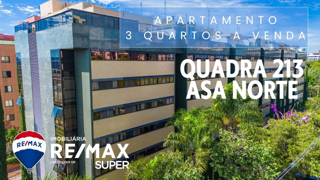 Apartamento Vazado na 213 Norte – 110 m² – 3 Quartos – Ao lado do Parque Olhos D’Água - Remax DF