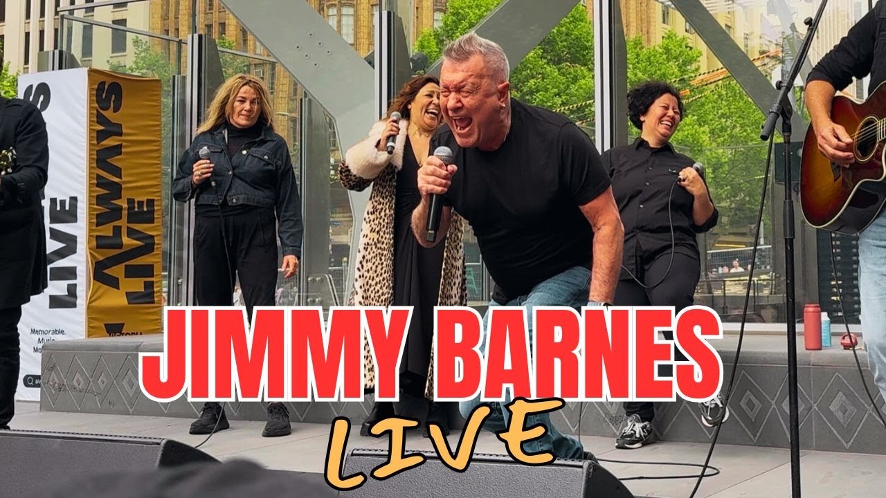 Jimmy Barnes FREE Pop-Up Concert At Melbourne's New City Square!