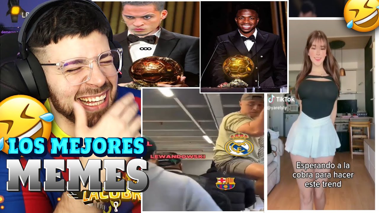 🤣LA COBRA reacciona A LOS MEJORES MEMES | POST GALA AL BALÓN DE ORO🐷⚽