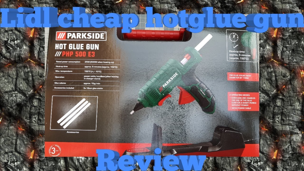#hotgluegun Lidl Cheap hot glue gun review