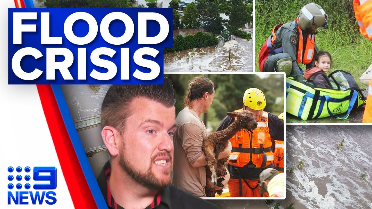 Thousands ordered to evacuate as floods hit Sydney | 9 News Australia