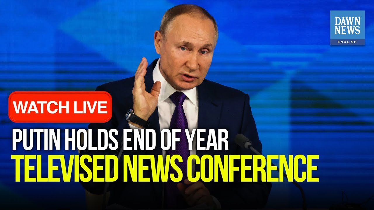 🔴 LIVE: Putin holds end of year televised news conference with Ukraine in focus
