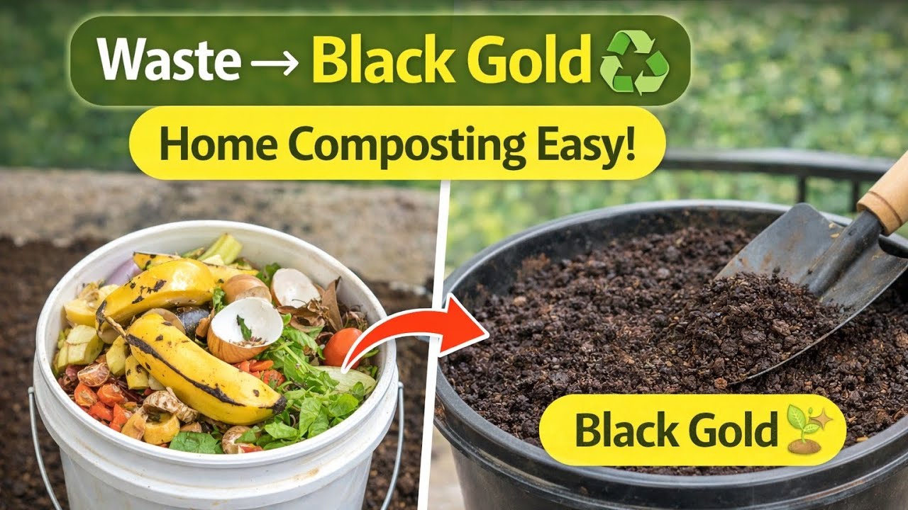 Composting at Home – Turn Waste into Black Gold 🪱🌱