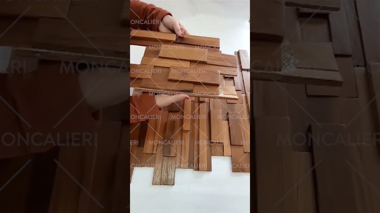 Revestimiento Pared Interior Exterior Madera Natural