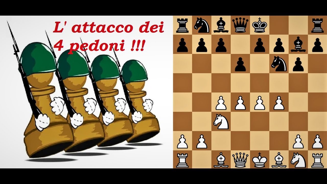 Assediare la difesa est-indiana con l' attacco dei 4 pedoni !!!
