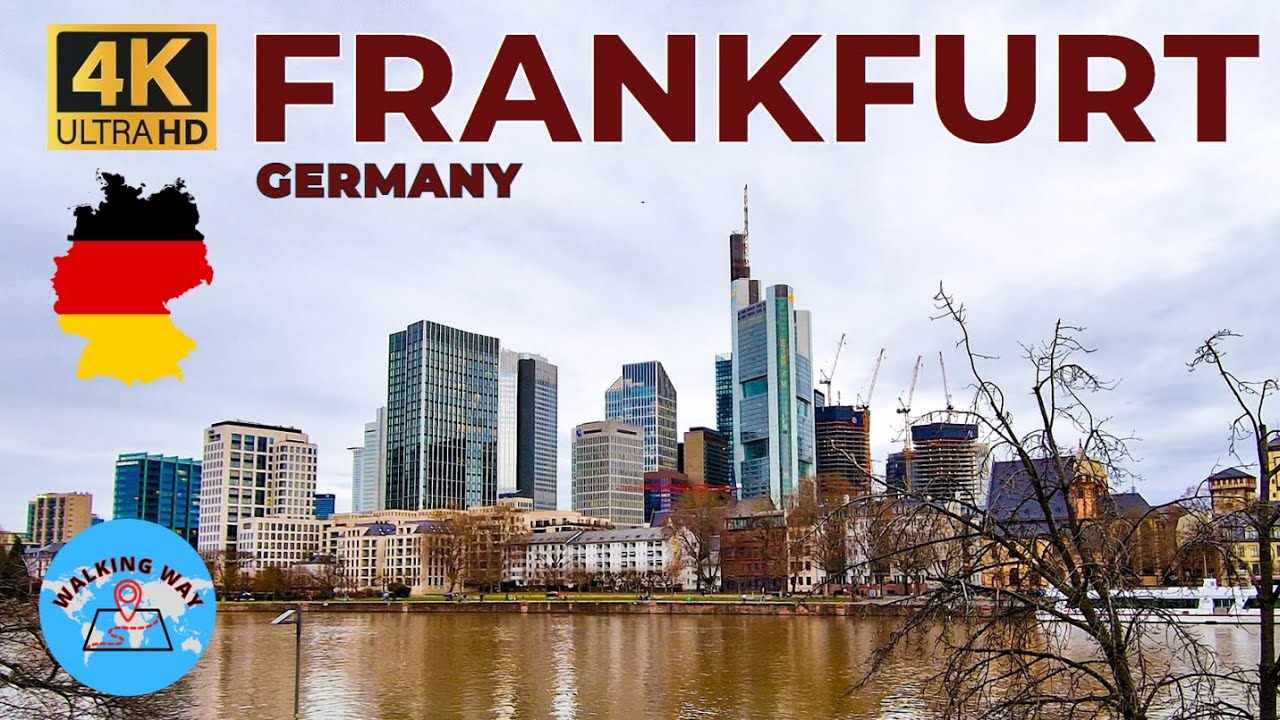 Frankfurt, Germany Walking Tour - 4K 60fps with Captions