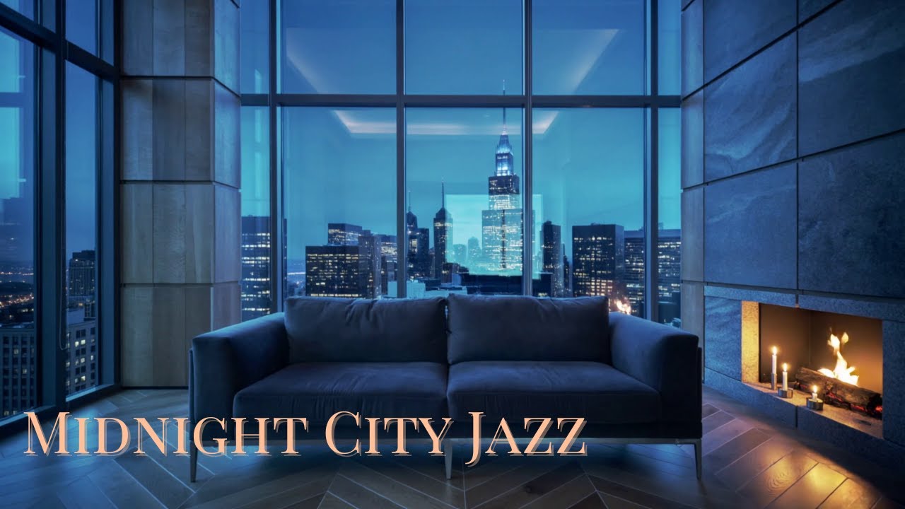 Midnight City Jazz 🌃 Smooth Ambient Jazz with Skyline Views