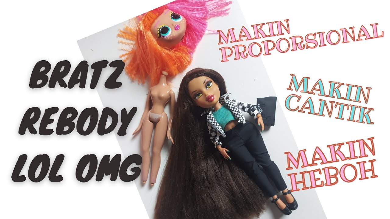 replace the bratz body with the LOL OMG body #bratz #lolomg #rebodybratz