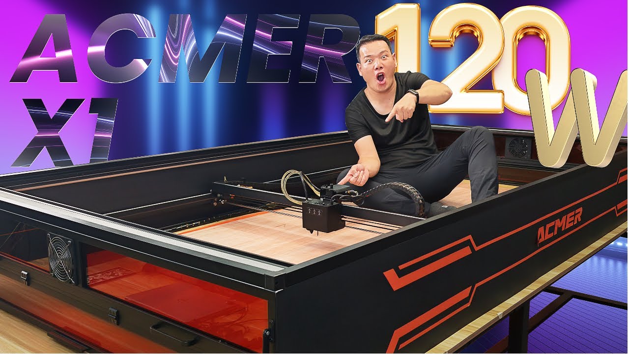 ACMER X1: World's 1st 120W & 4W IR Water-Cooled Laser & CNC