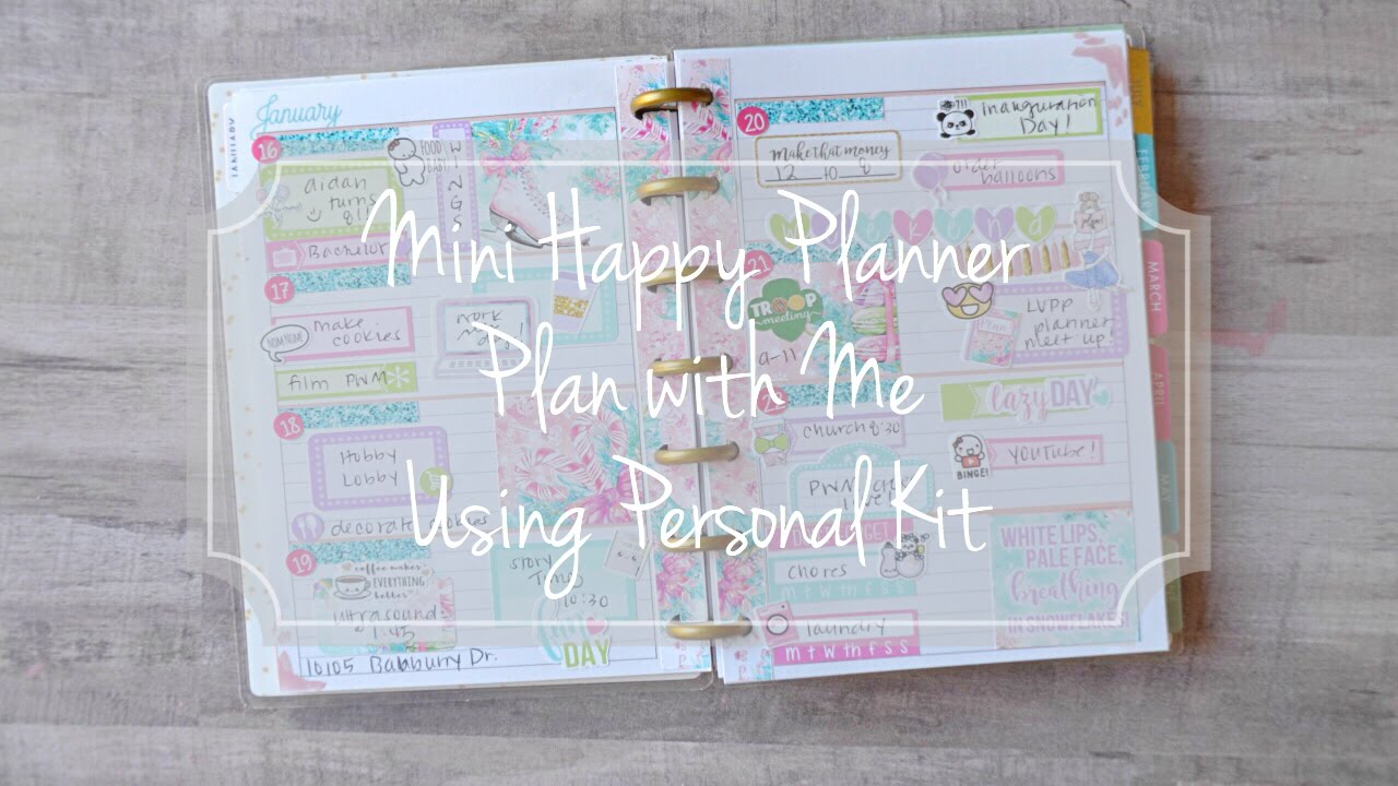 Mini Happy Planner PWM feat. Ice Princess Personal Kit