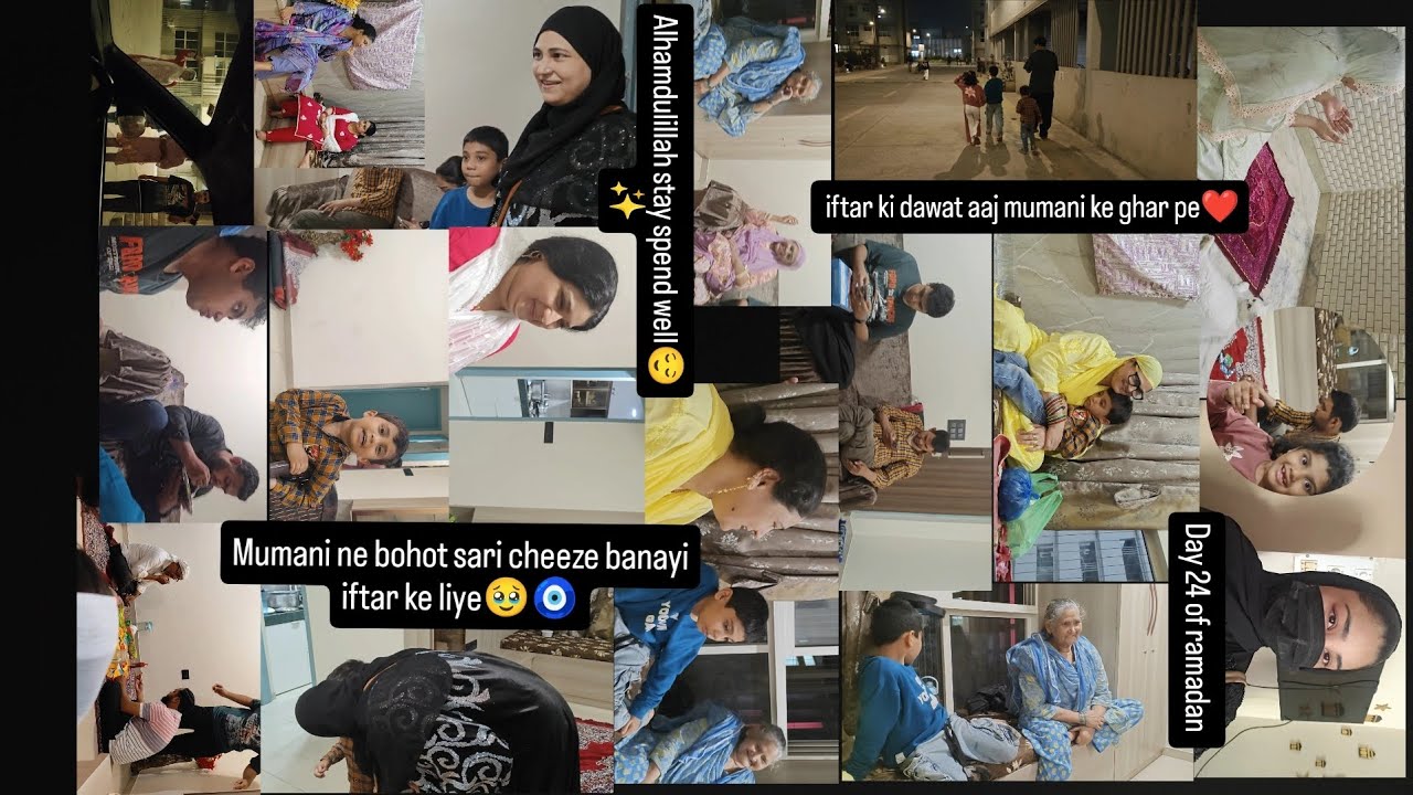 Day 24 of ramadan❤mumani ke ghr pe aj iftari ki dawat|sath bhaith kar iftari kye or bht sari batein😌