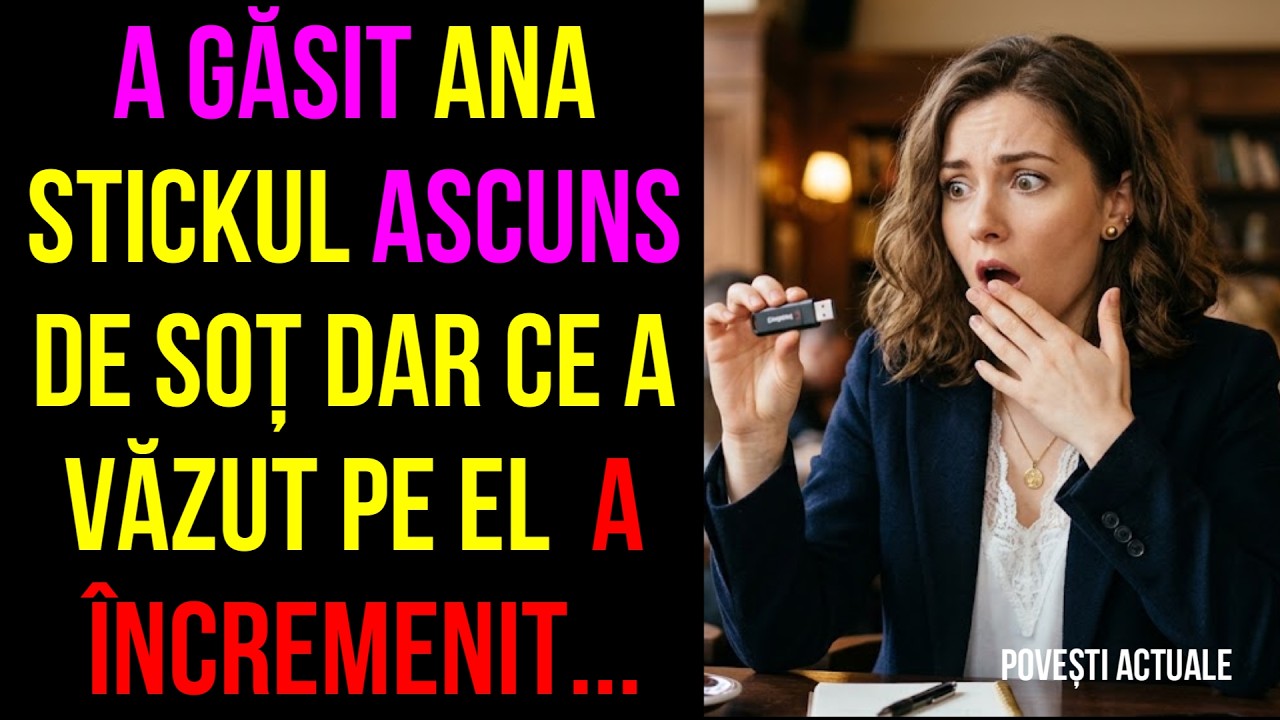 a găsit Ana stickul ascuns de soț dar ce a văzut pe el  a încremenit...