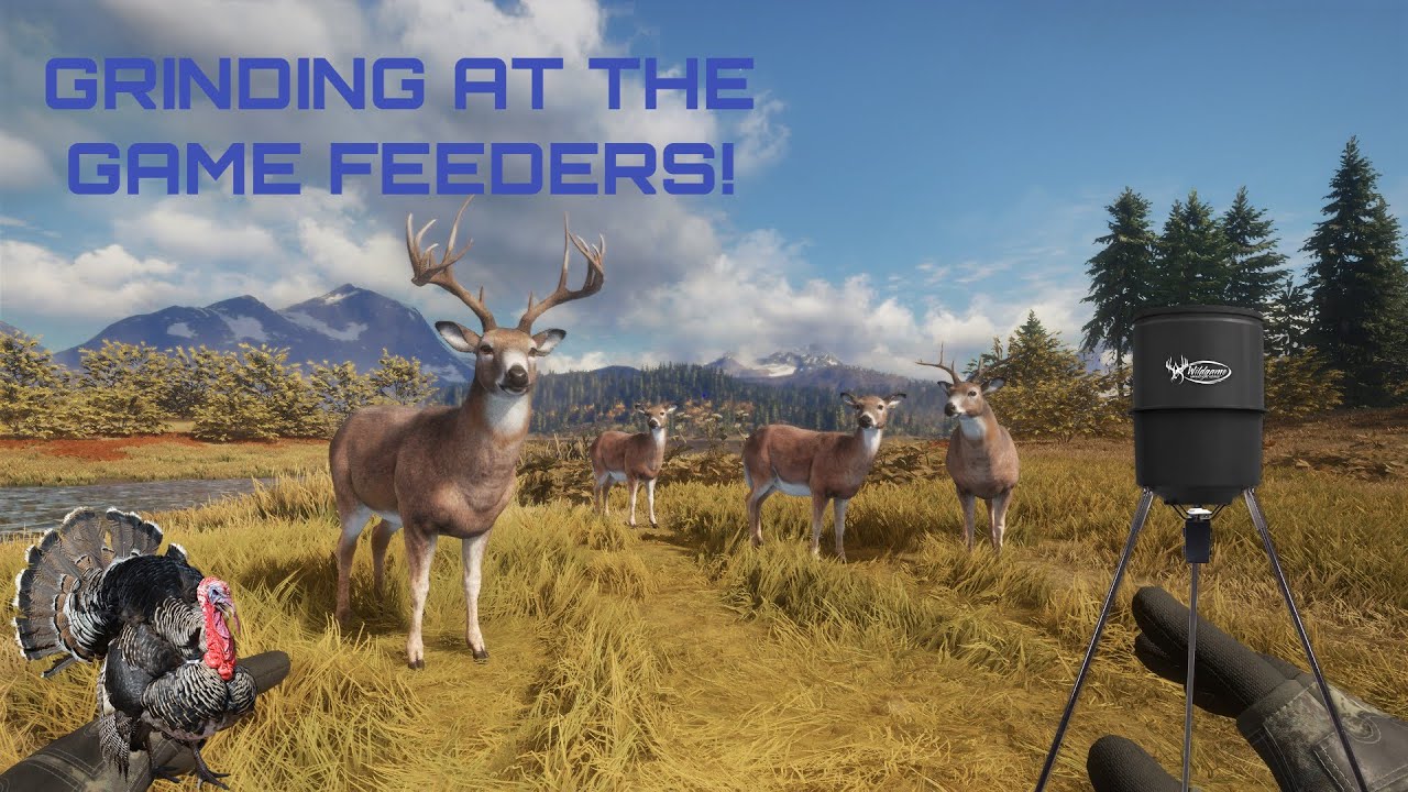 GRINDING WHITEAILS WITH THE GAME FEEDERS! + Diamond Turkey! - Call of The Wild