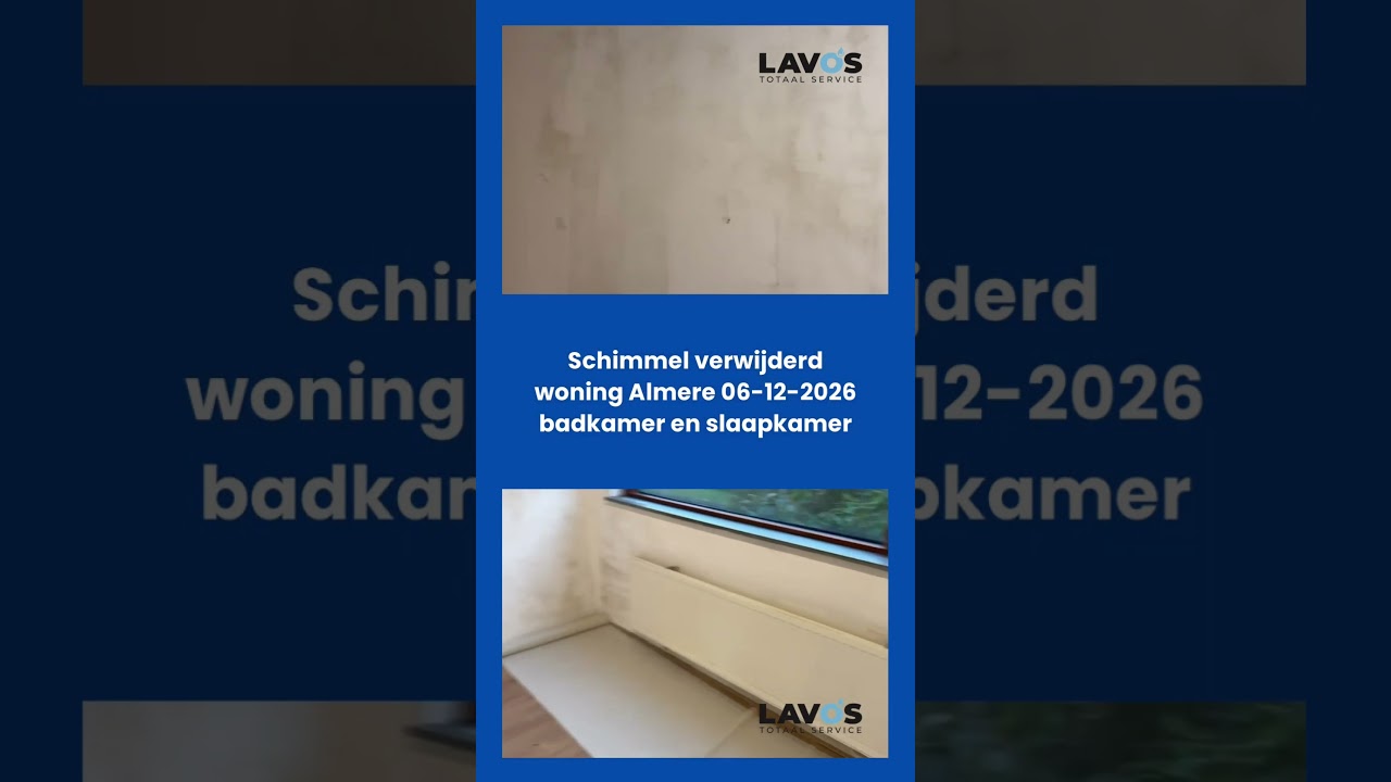 Zwarte schimmel verwijderd slaapkamer  oorzaak  doorslaand vocht en geen ventilatie  06-12-2025