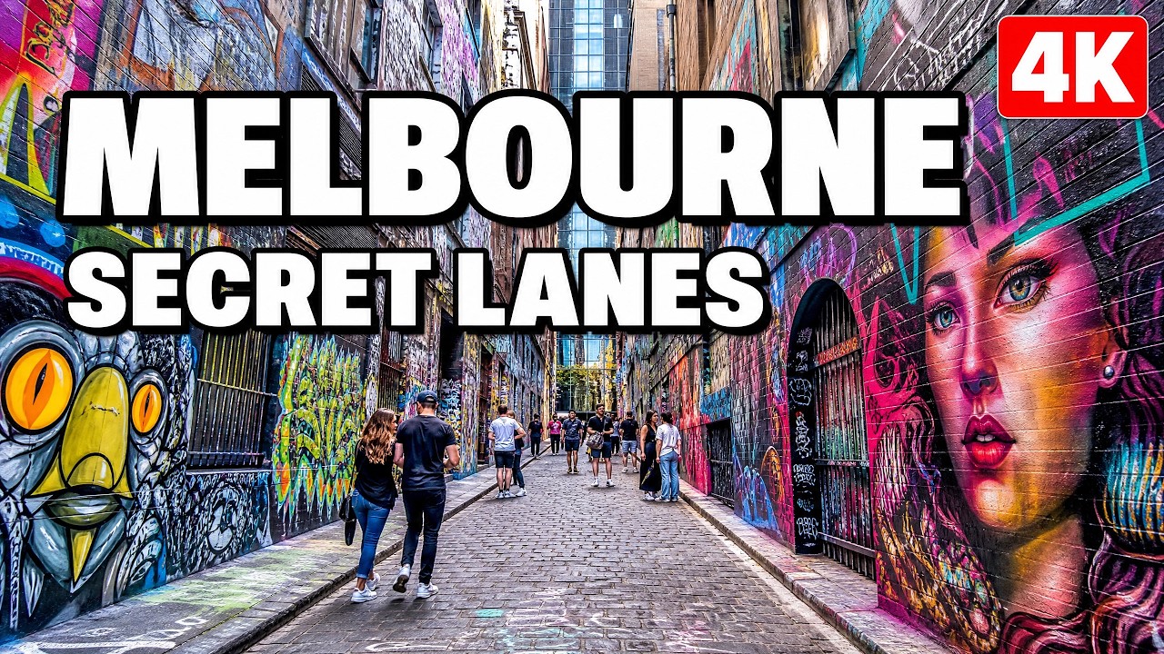 Walking Melbourne CBD 4K 🇦🇺 | Relaxing City Tour, Collins Street, Hosier Lane & Parliament