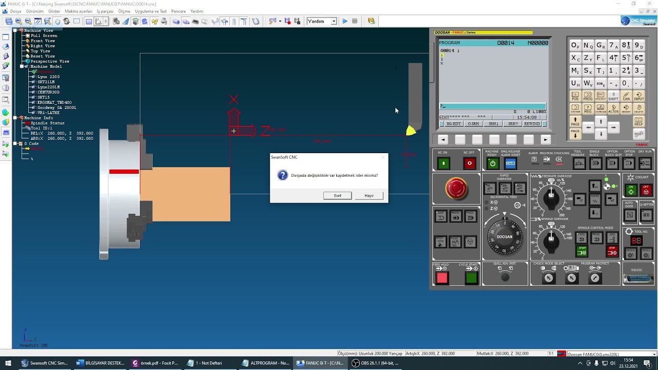 CNC Torna Programlama 6. Bölüm (M98 Alt programlama, G73 Profil tekrar çevrimi)