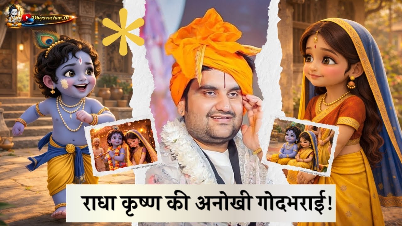 राधा कृष्ण जी की अनोखी गोद भराई/श्री इन्द्रेश जी महाराज #Bhaktipath #bhakti #radhakrishan #vrindavan