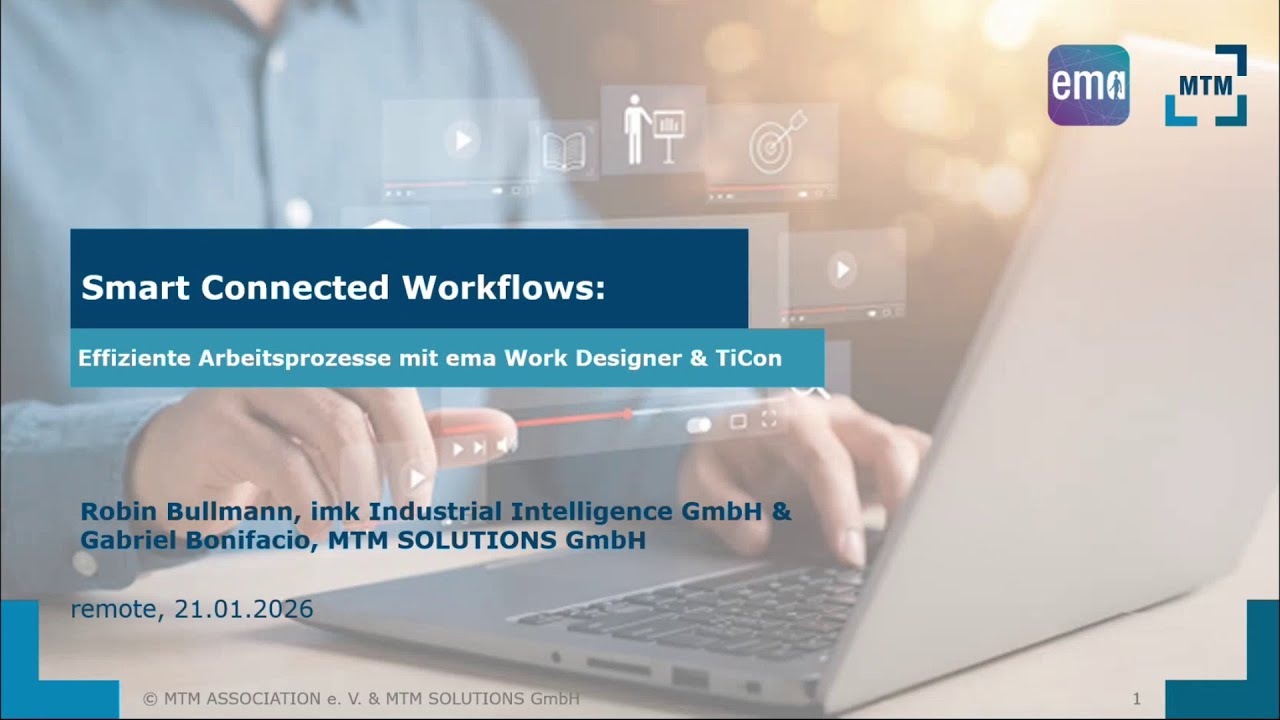 Webinar - Smart Connected Workflows - Effiziente Arbeitsprozesse mit ema Work Designer & TiCon