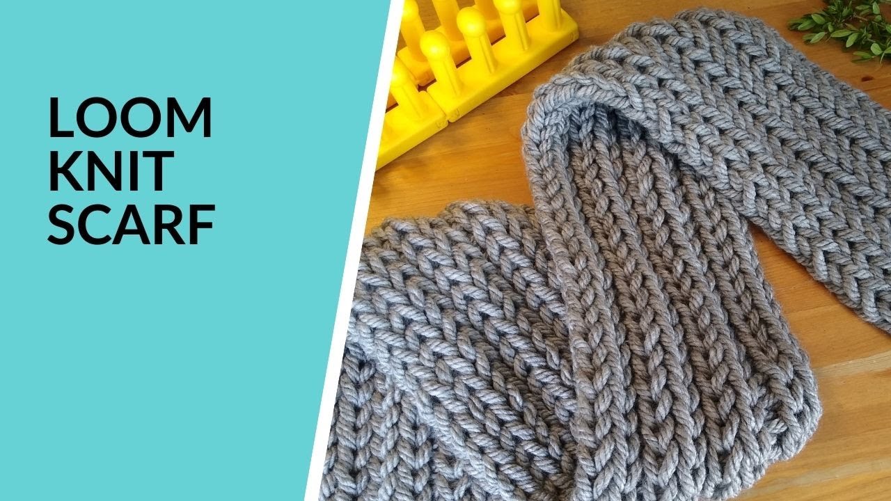 Шарф с двойной резинкой Zippy Loom | Loom Knitting