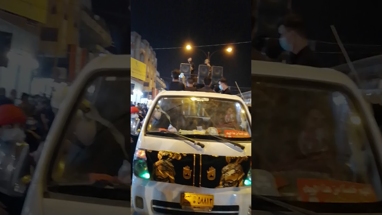 موكب أصحاب الكساء أهالي الديوانيه  ملا مرتضى المهادي والملا صباح الحسناوي