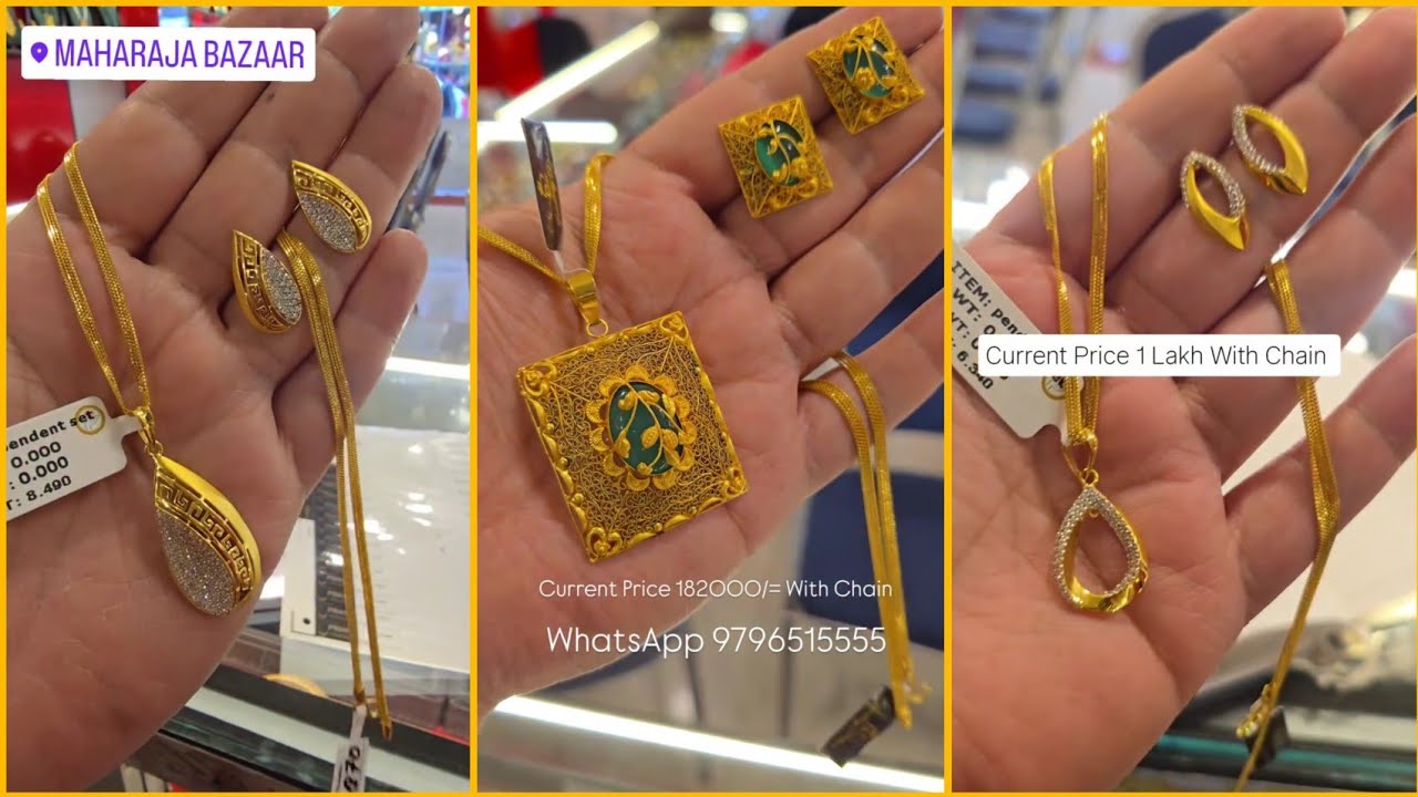Gold Chain Pendant Set 💫 || Gold Pendant Set Design 2025 🍁