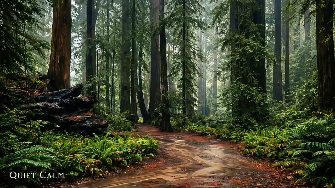 Deep Sleep in the Forest 🌧️ Rain, Stream, Birds & Thunder