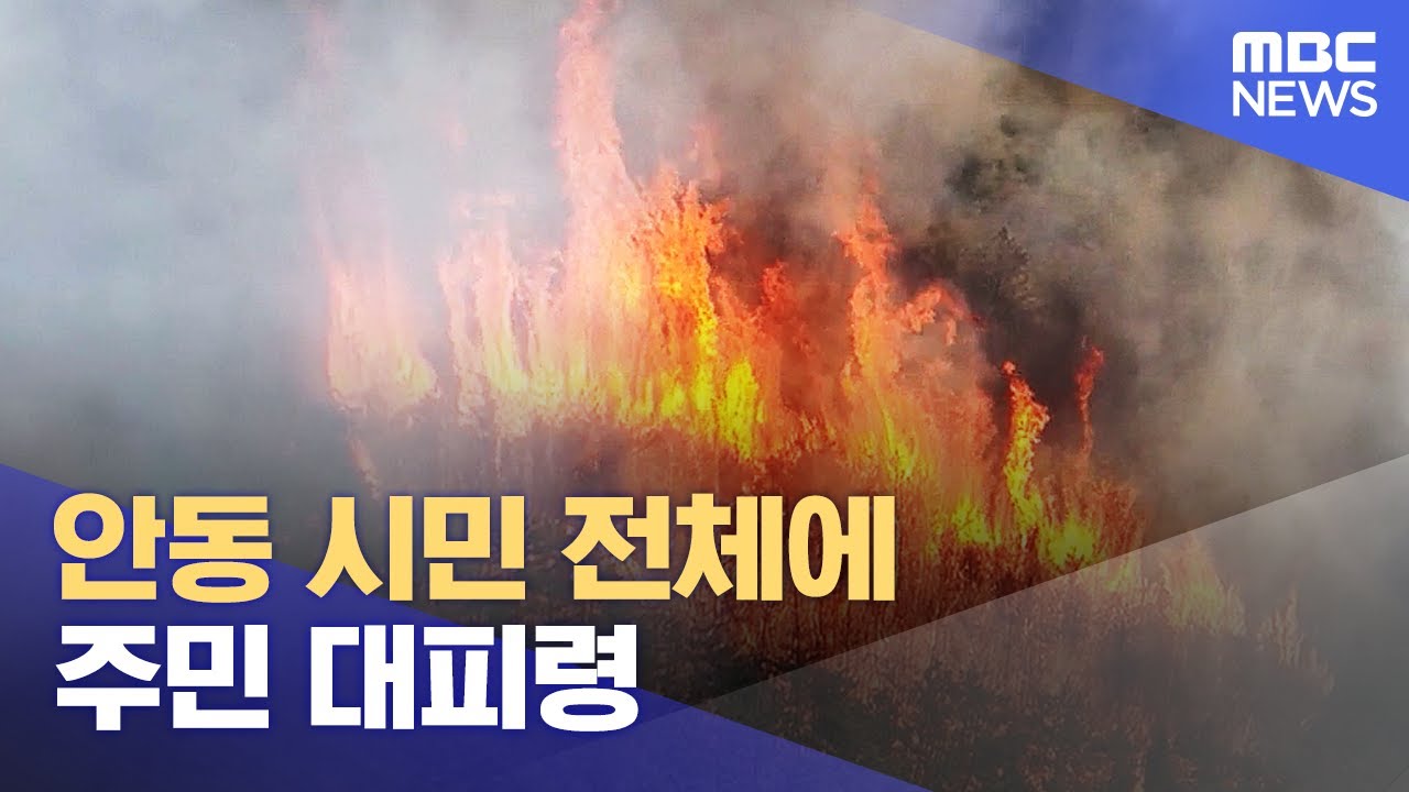 안동 시민 전체에 주민 대피령 (2025.03.25/뉴스특보/MBC)