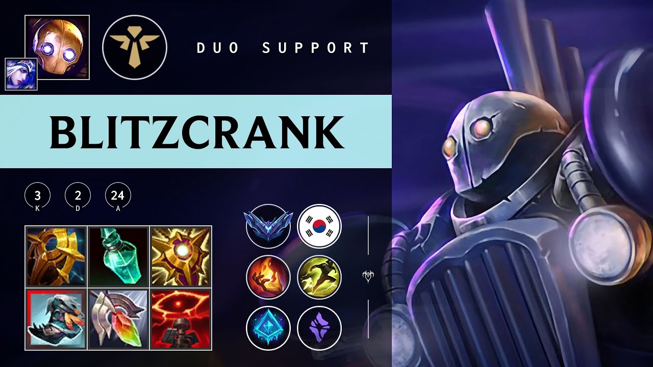 Blitzcrank Support vs Alistar - KR Diamond Patch 25.24