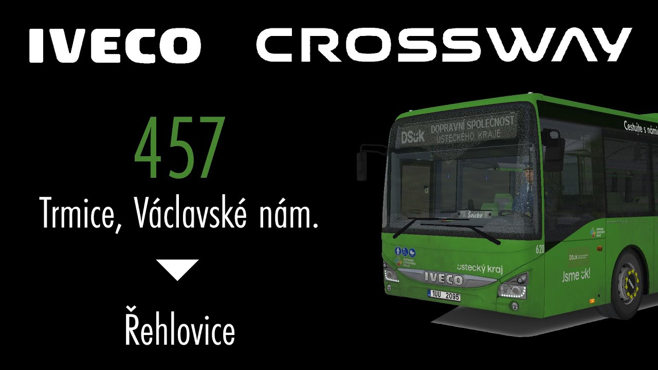 Let's play OMSI2 #053|Ústí by Pablo - 457 Trmice-Řehlovice|IVECO Crossway LE LINE 13 #620
