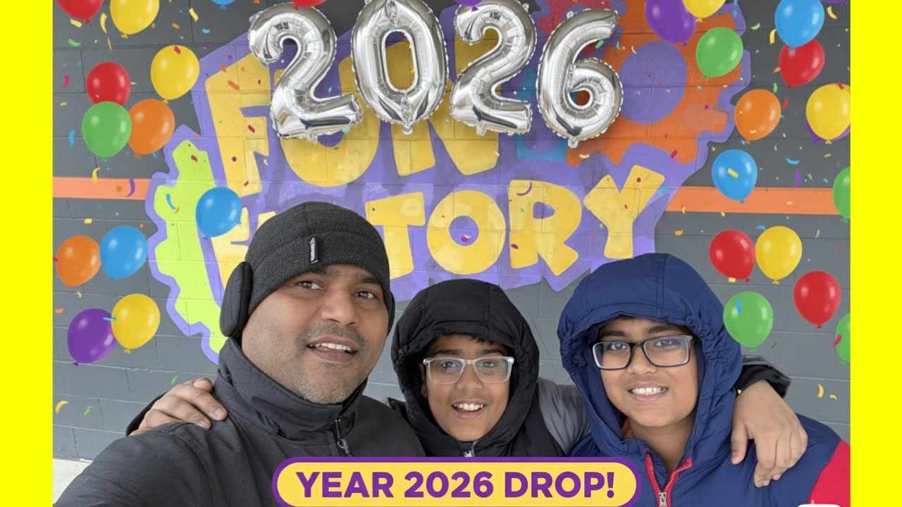 Balloons 🎈 dropping for year 2026, fun factory 🏭 