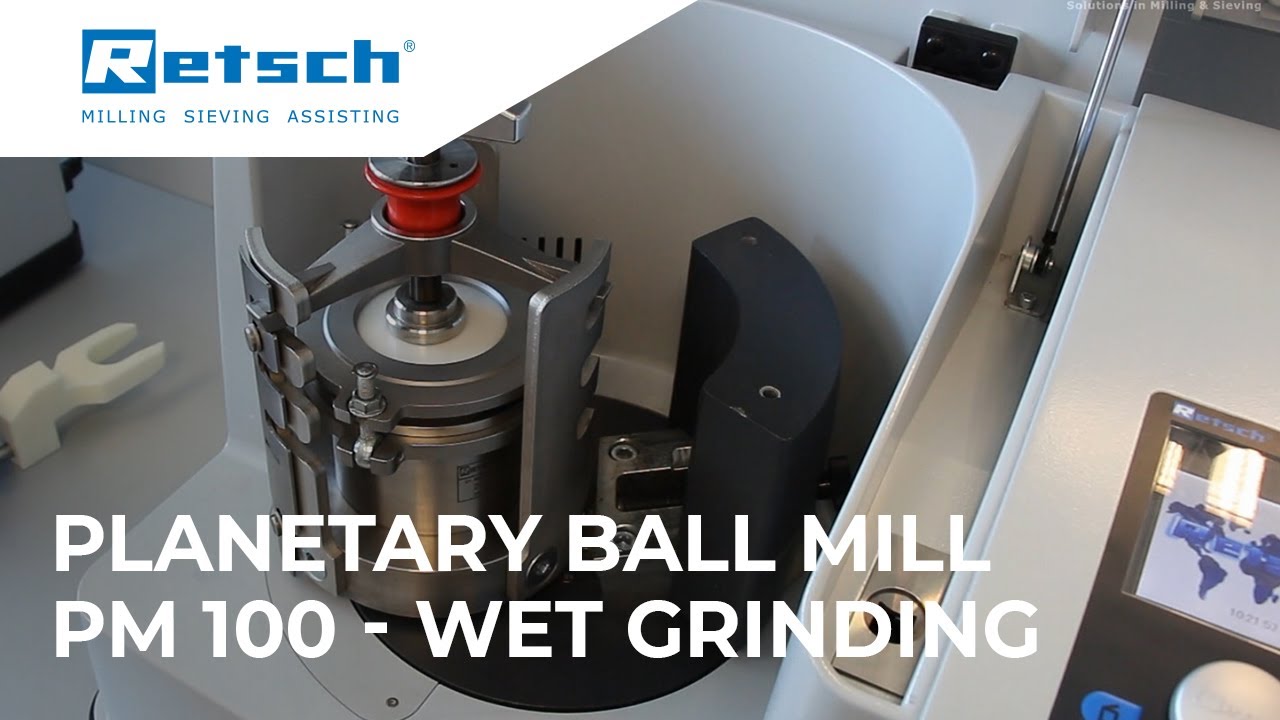 Planetary Ball Mill PM 100 - Wet Grinding 
