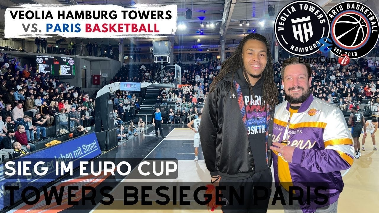 HAMBURG TOWERS BESIEGEN PARIS!!! / VEOLIA HAMBURG TOWERS vs. PARIS BASKET / FANPRIMUS STADIONVLOG