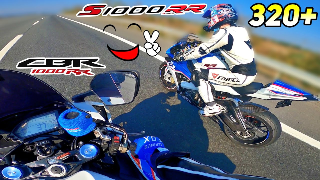 YOK ARTIK ! CBR 1000RR VS BMW S1000RR - OTOBAN 320+