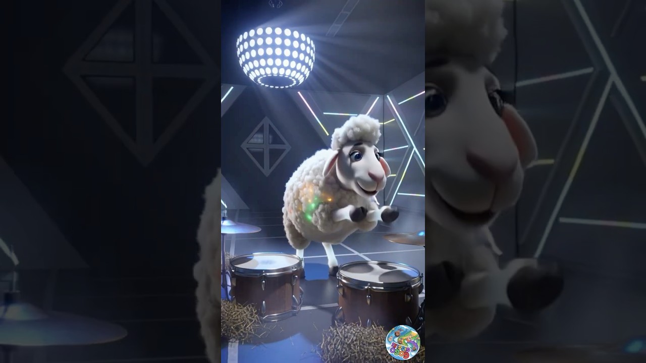 Fluffy Sheep Disco Dance! Cute 3D Sheep Animation 🐑💫 | Kids Fun 