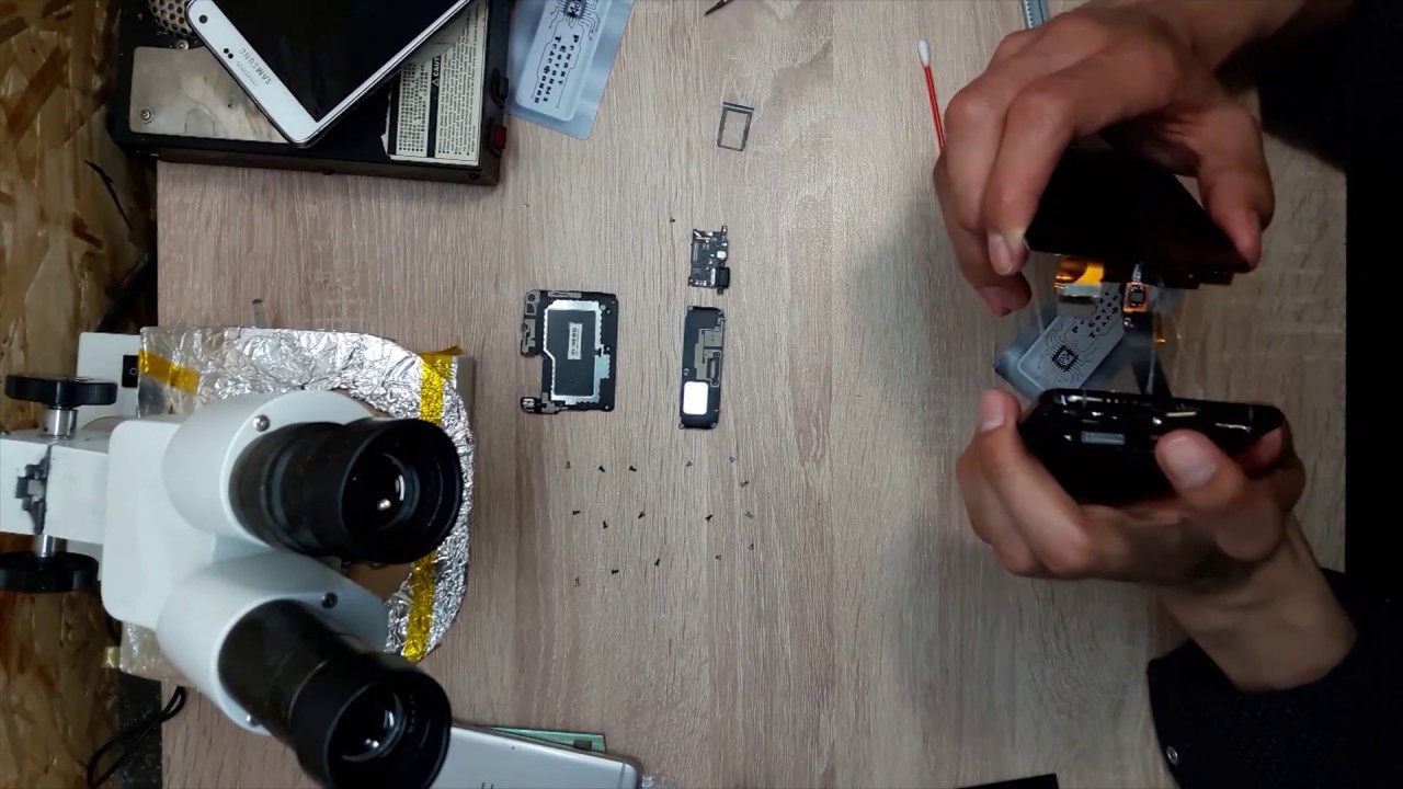 Замена дисплея кнопки Home Xiaomi mi6 button display replacement