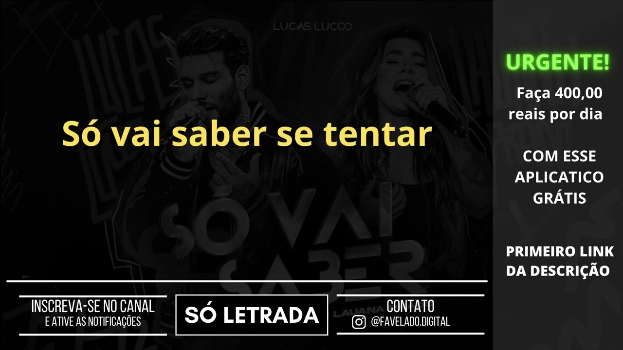 Lucas Lucco e Lauana Prado - S&oacute; vai saber (LETRA)
