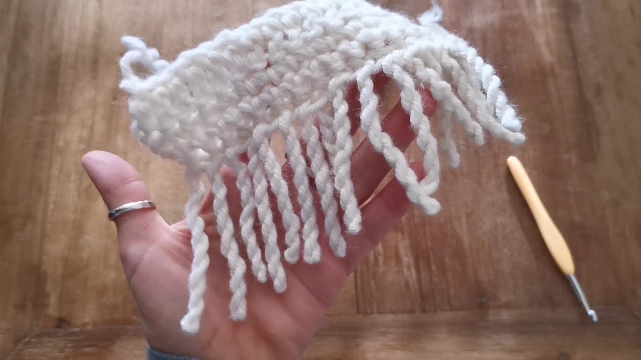 Come fare delle frange a uncinetto, #crochet facile per tutti