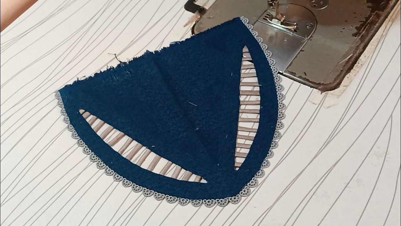 Stylish Gol neck design 