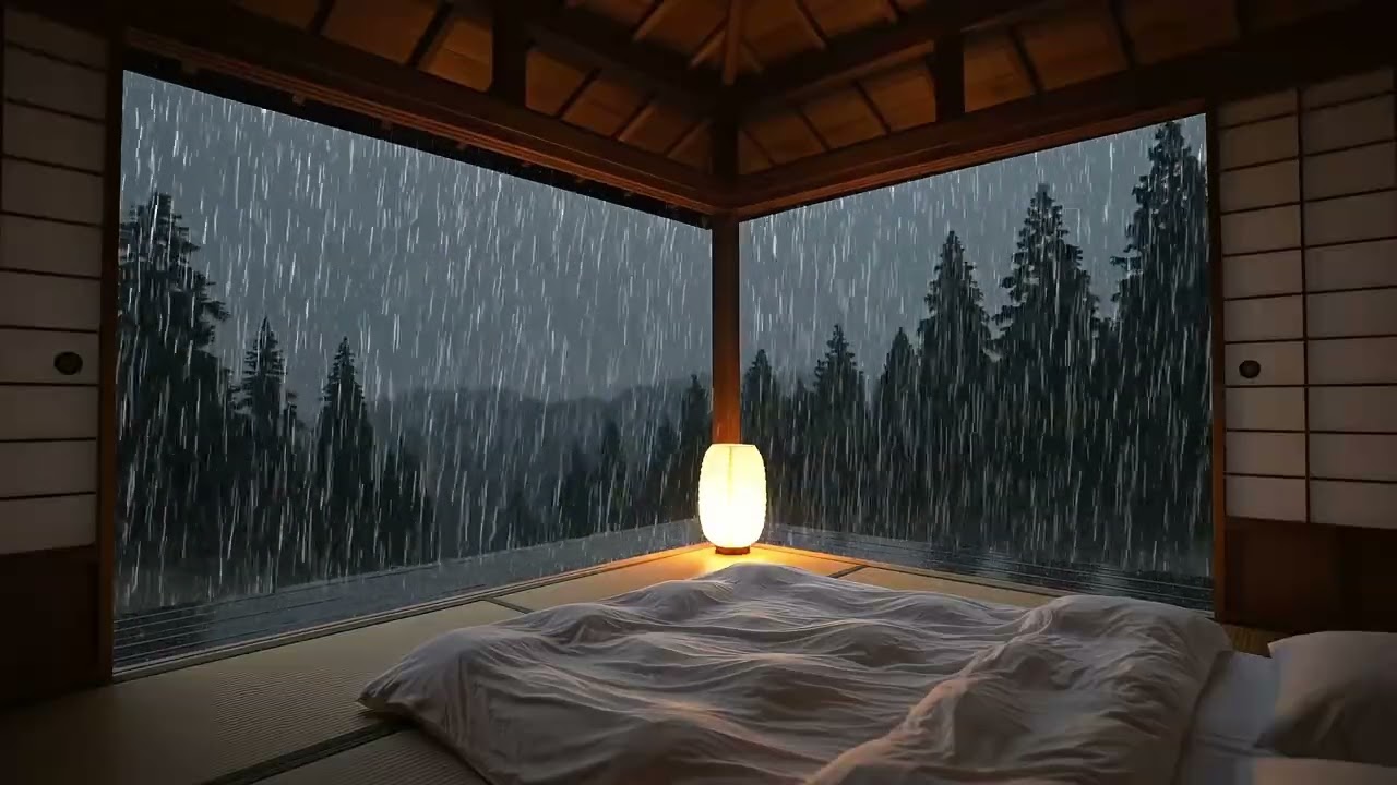 Gentle Rain & 528Hz Healing Frequency – Emotional Balance & Deep Night Relaxation