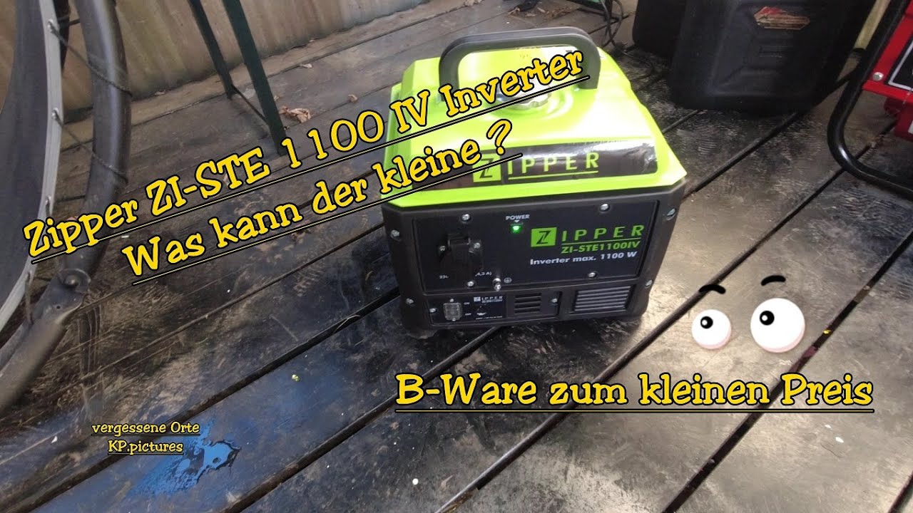 Zipper ZI-STE1100IV Inverter Stromerzeuger zum kleinen Preis. Top oder Flop ?