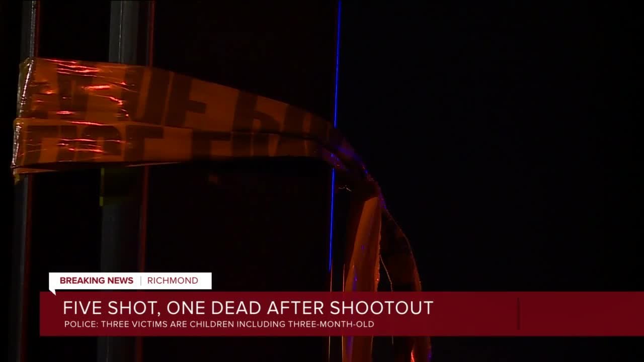 Five shot, one dead after shootout