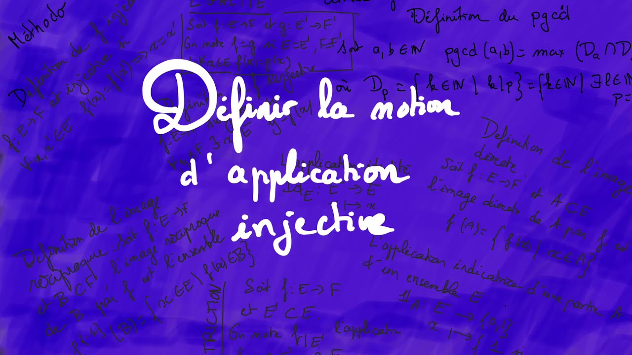 Chapitre 2 - Notion - injection