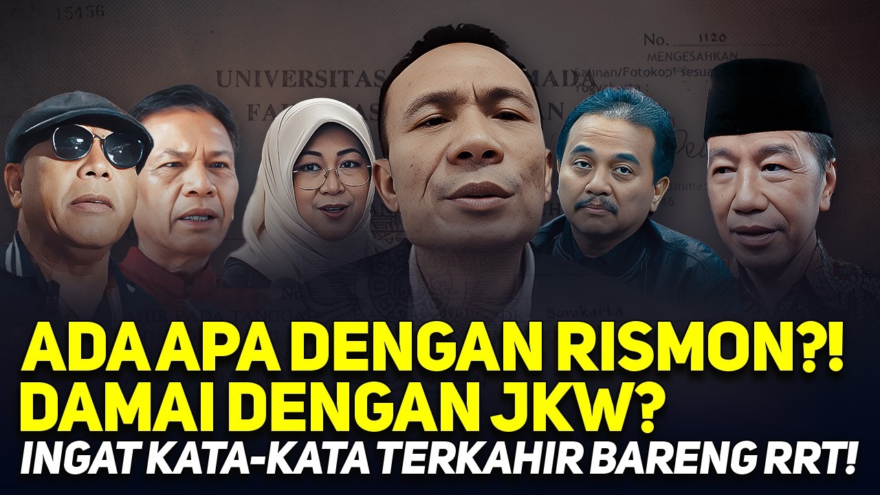 ADA APA DENGAN RISMON?! DAMAI DENGAN JKW? INGAT KATA-KATA TERKAHIR BARENG RRT!